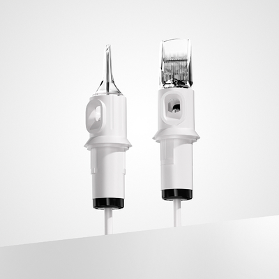 Quelle λευκή καρτσέζα για τατουάζ βελόνα 1RL 0.20mm 0.25mm 0.30mm 0.35mm OEM καρτσέζα για τατουάζ βελόνα για πώληση